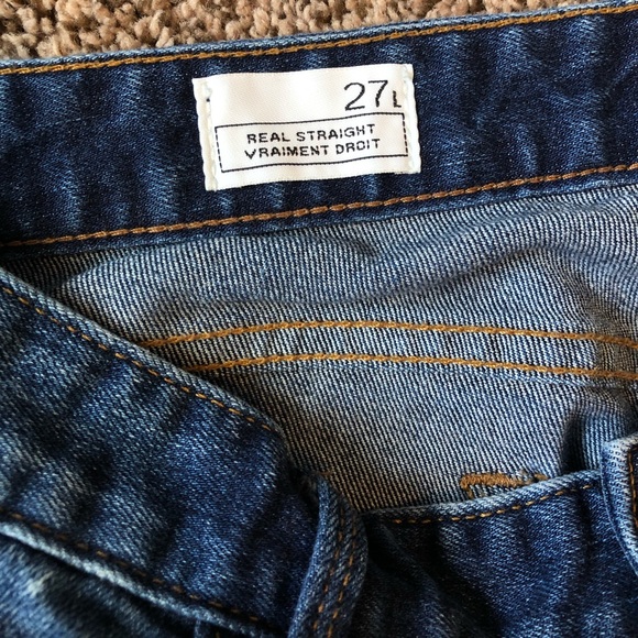 Gap 1969 Real Straight Jeans Distressed - Picture 3 of 4